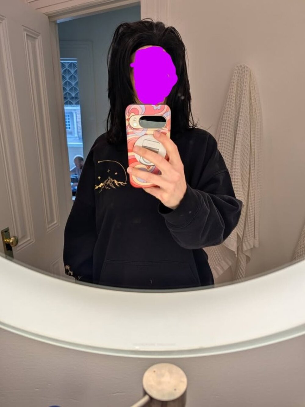 Long Black Wig